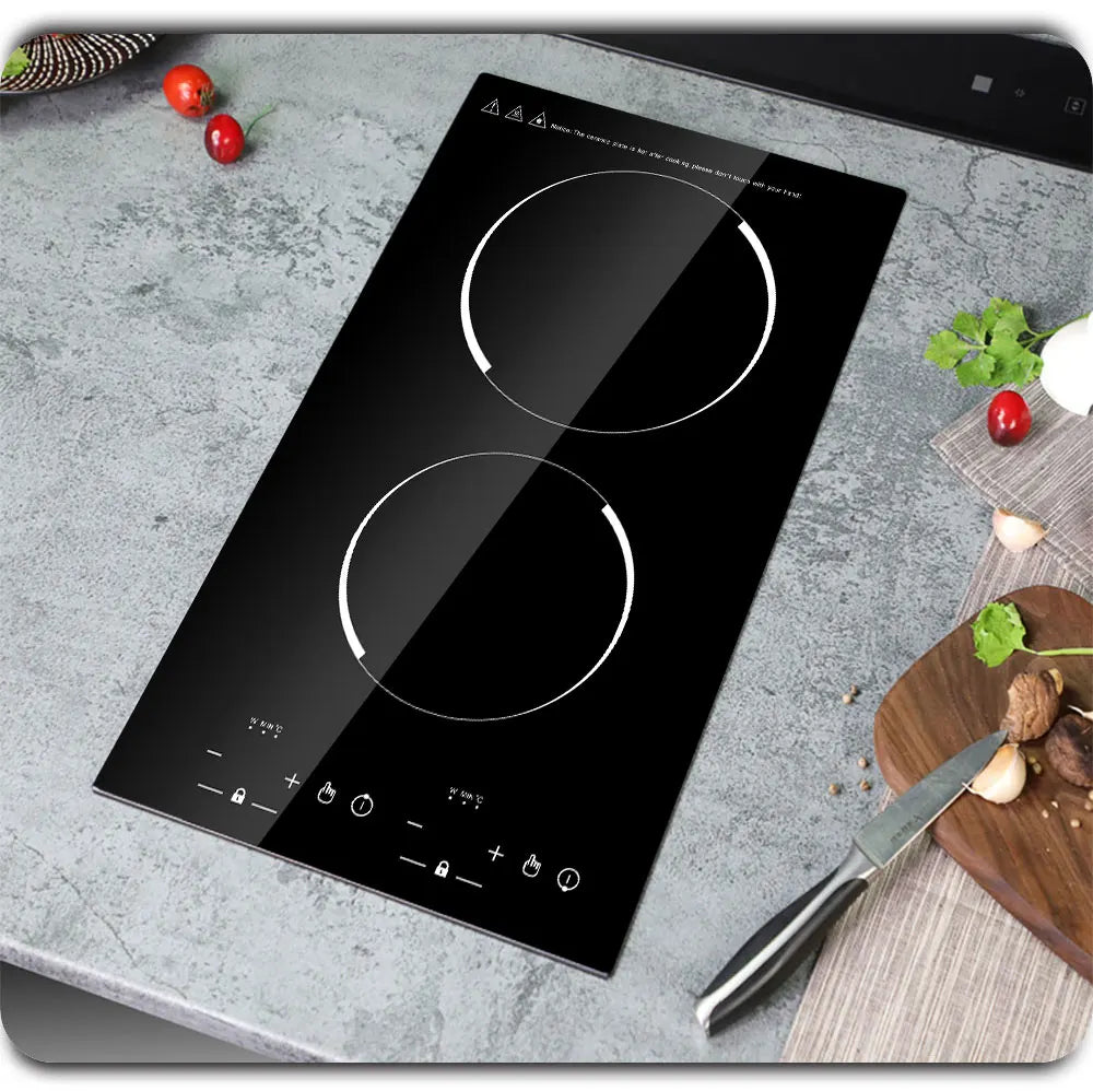 Electric Induction 2 Burner Domino Hob 3000W