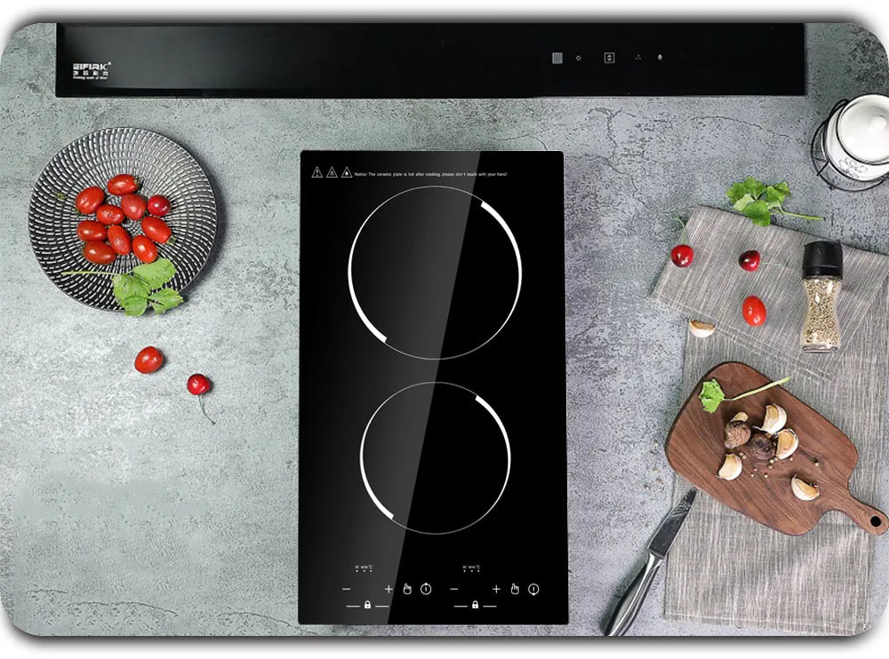 Electric Induction 2 Burner Domino Hob 3000W