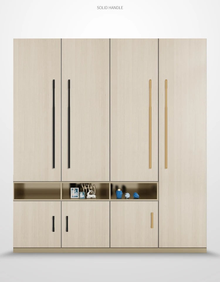 Dani Solid Aluminium Handles Black And Gold