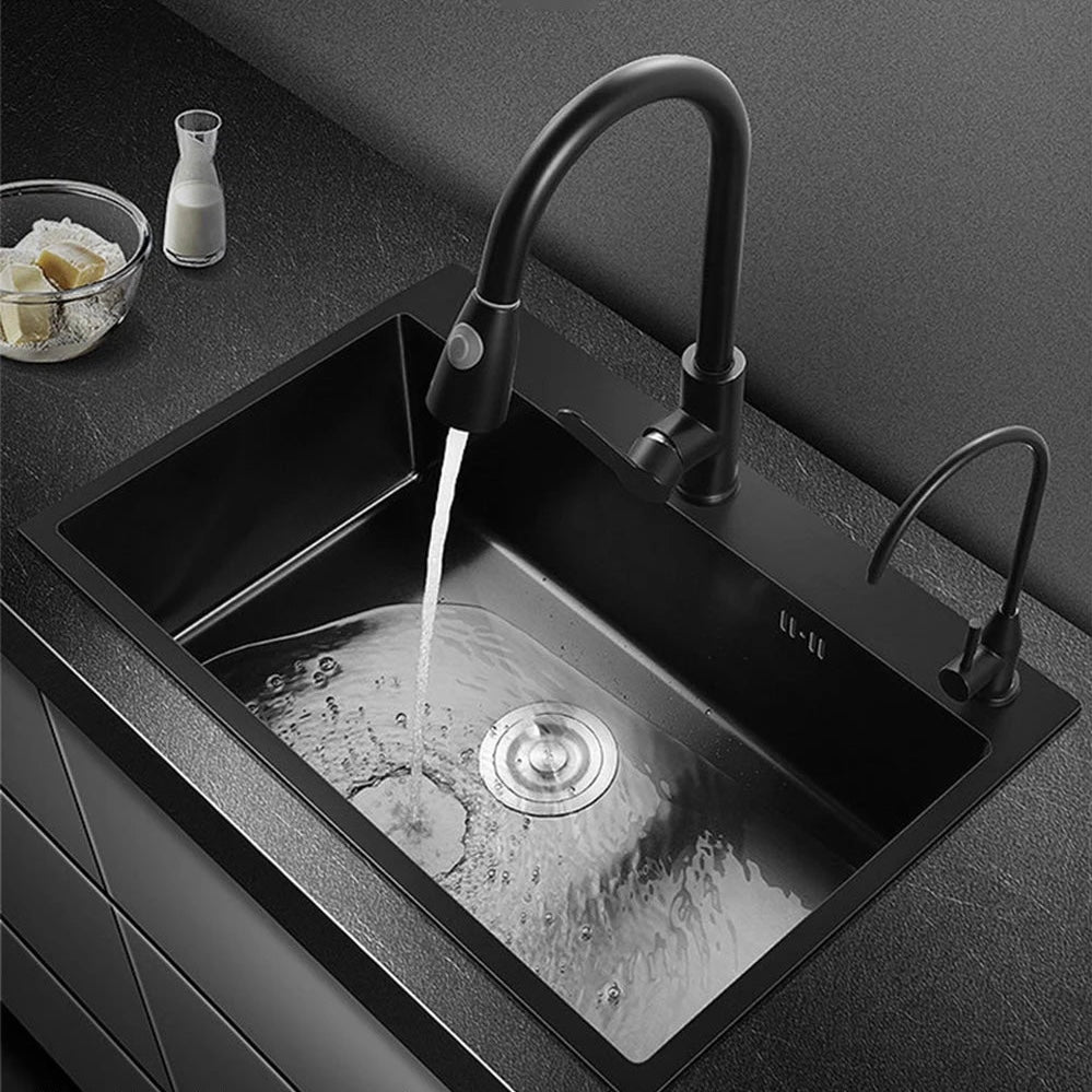 Oslo Stainless Steel Kitchen Sink With Black Option