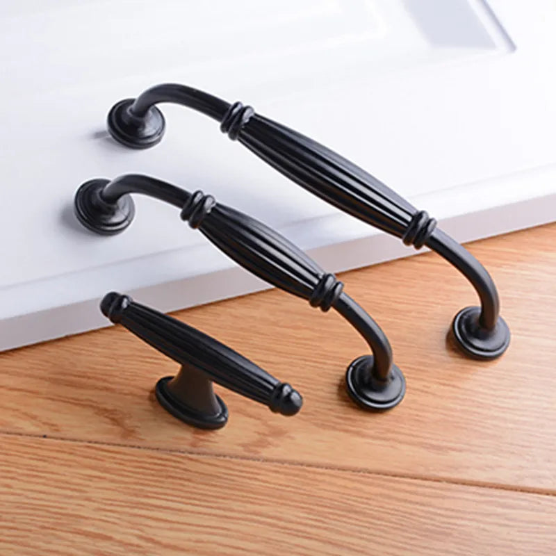 Casper Range Alloy Black Handles And Knobs