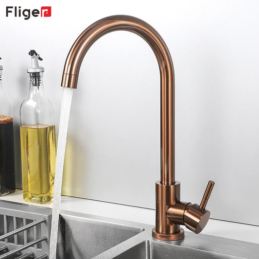 Rose Gold Stainless Steel Tap