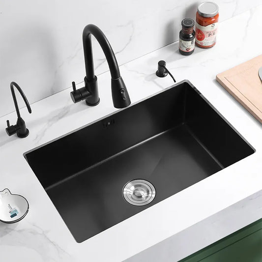 Black Stainless Steel Undermount Kitchen Sink