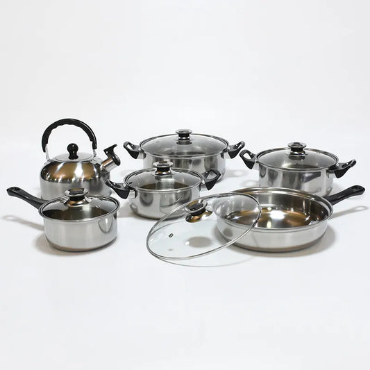 12-piece induction Pot set Non-stick Stainless Steel