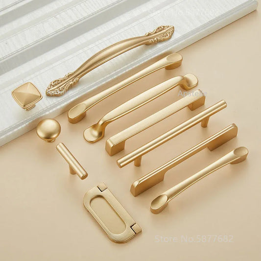 Sophia classic gold range of stunning kitchen handles and knobs