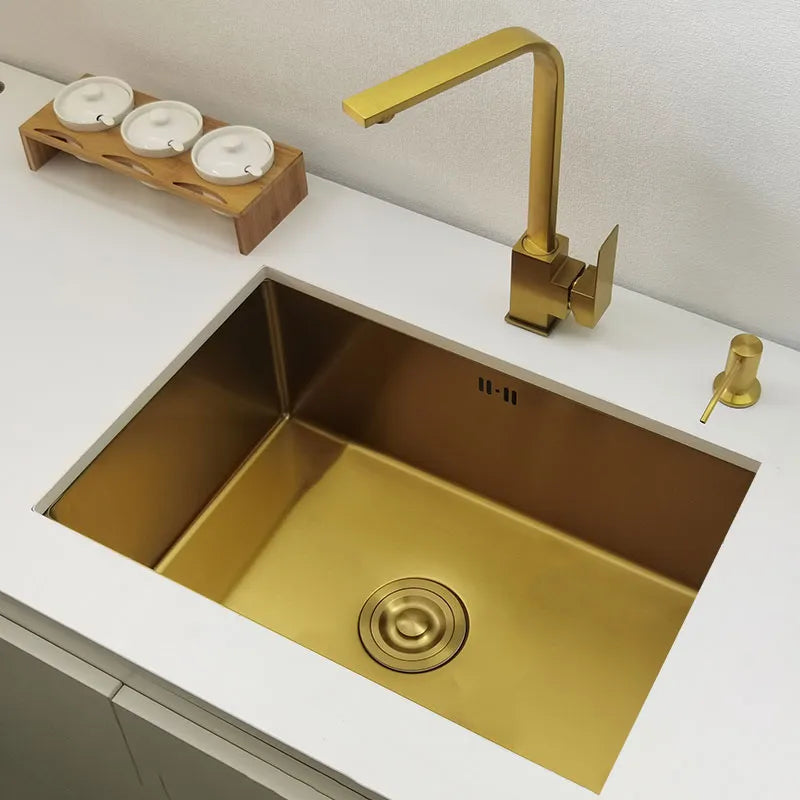 Gold Stainless Steel Undermount Stainless Steel Sink