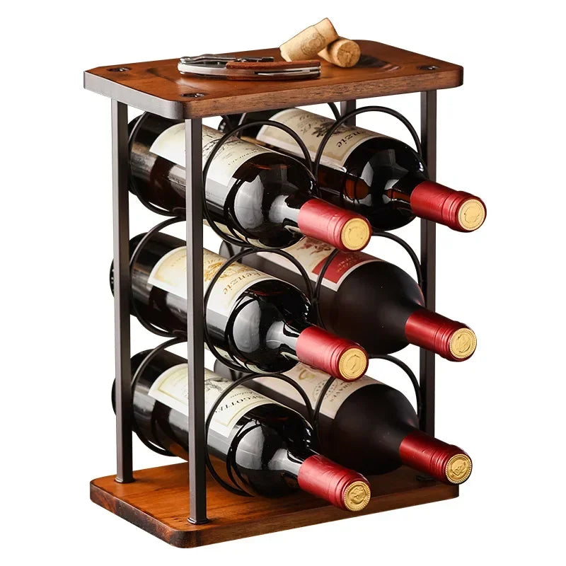 Wine Showcase Home Bar Shelf for Wine Bottles Bottle Locker Bottle Display Stand Rack