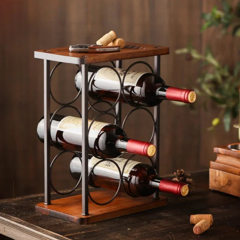 Wine Showcase Home Bar Shelf for Wine Bottles Bottle Locker Bottle Display Stand Rack