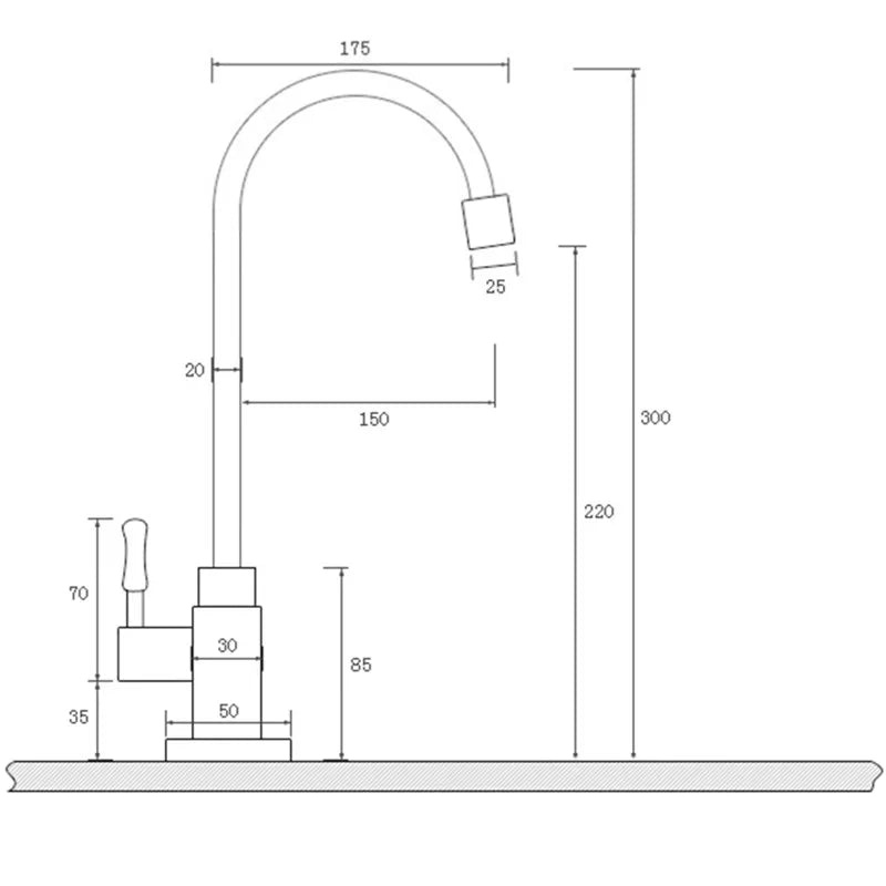 Alissa Quality Brass Brushed Mixer Tap