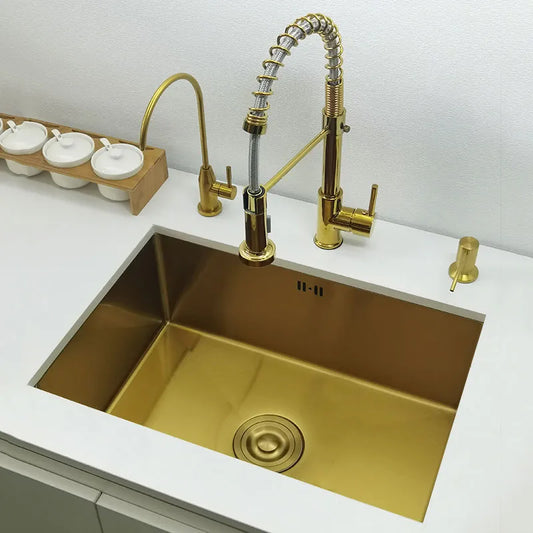 Gold Stainless Steel Undermount Stainless Steel Sink