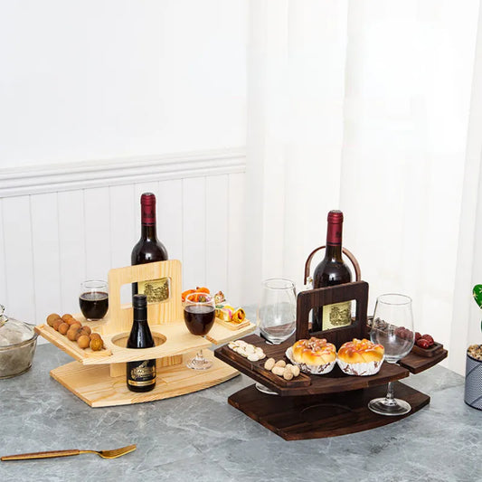 A classic mobile cheese and wine board 2 beautiful finishes with amazing practicality