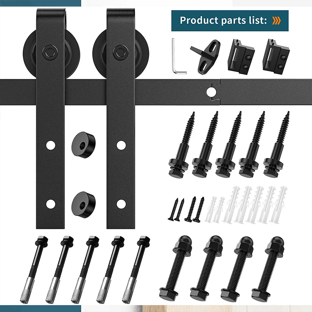 Sliding Barn Door Hardware Kit Including Track