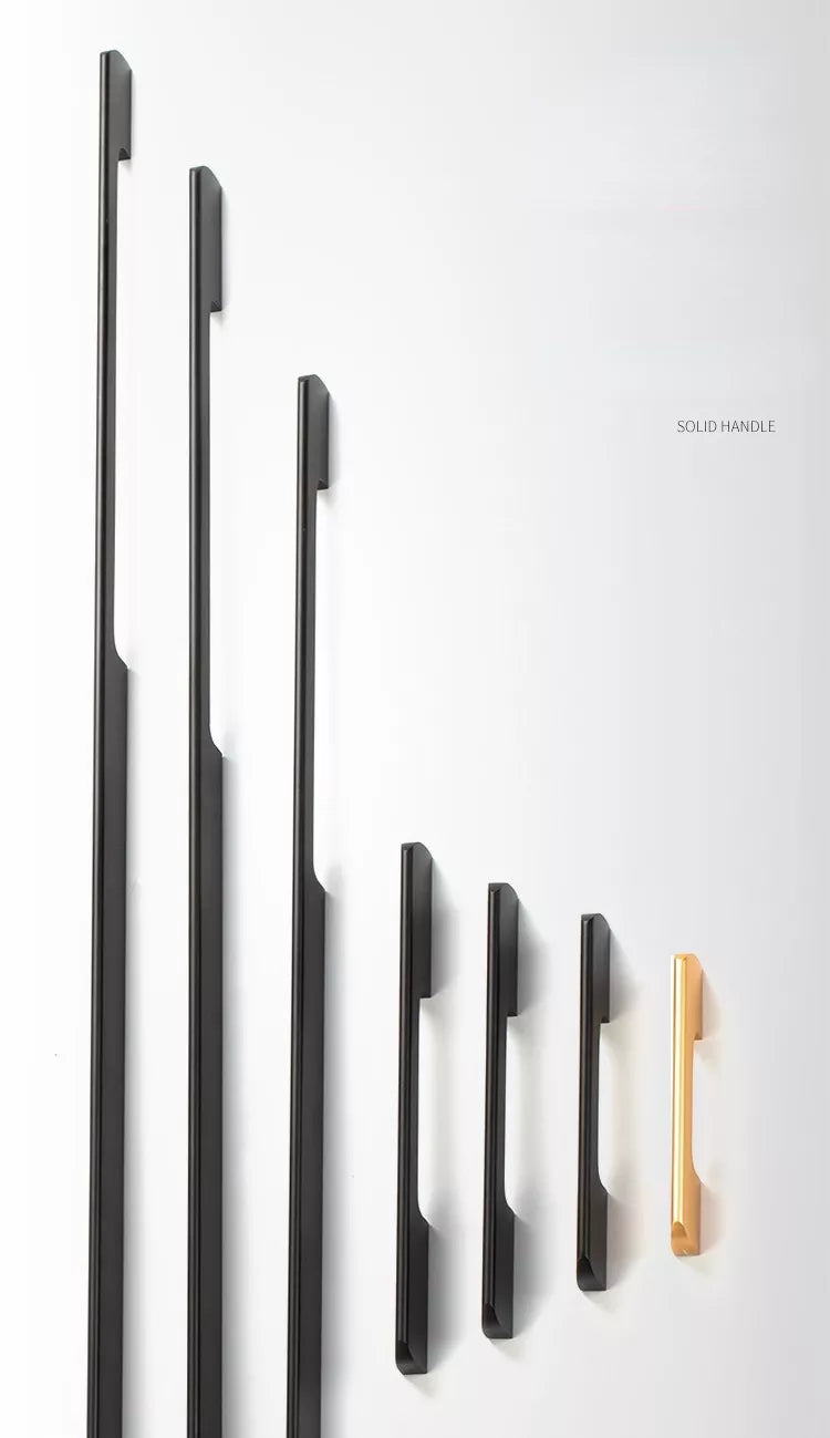 Dani Solid Aluminium  Handles Black And Gold