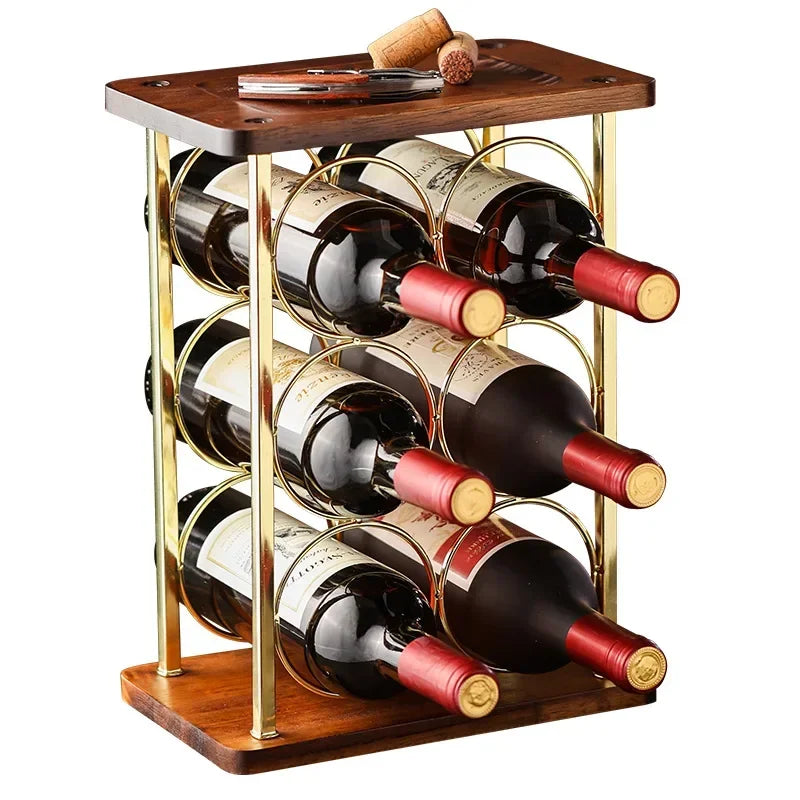 Wine Showcase Home Bar Shelf for Wine Bottles Bottle Locker Bottle Display Stand Rack