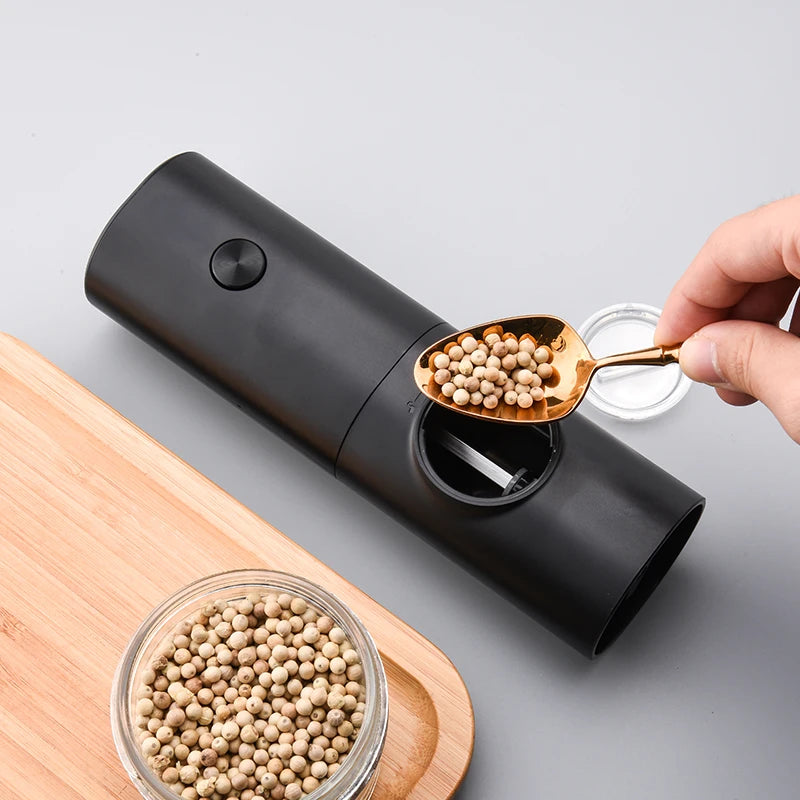 Electric Automatic Pepper Mill and Salt Grinder with LED Lights